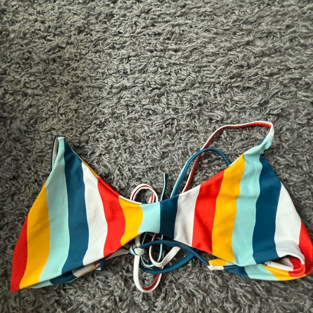 striped swim top